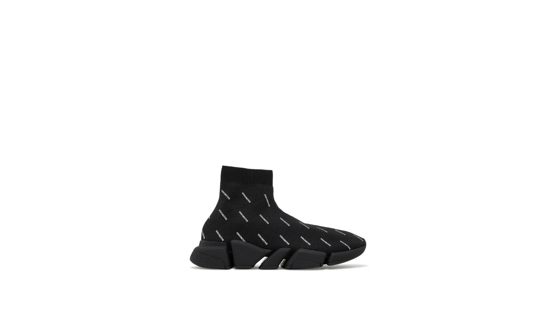 B Balenciaga Speed All Over Logo Black.