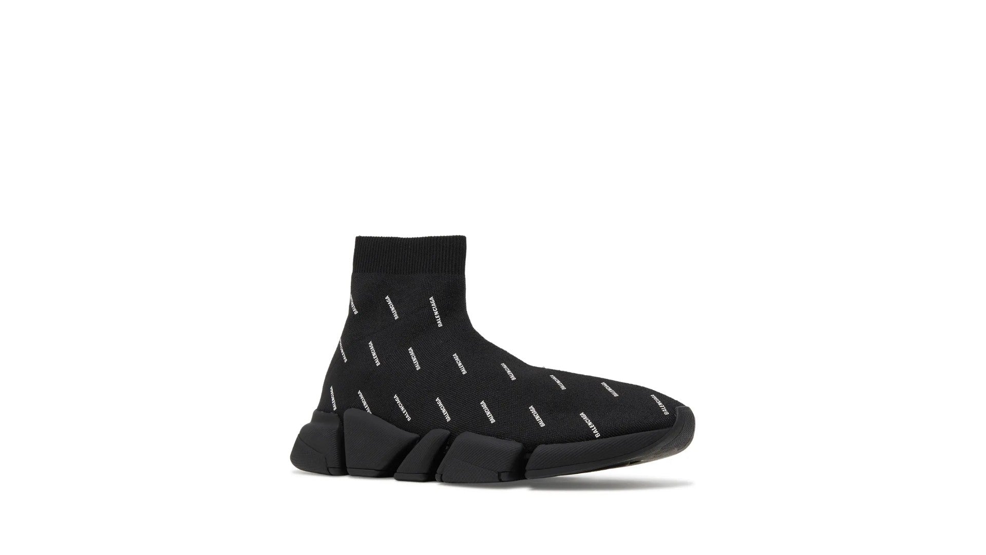 B Balenciaga Speed All Over Logo Black.