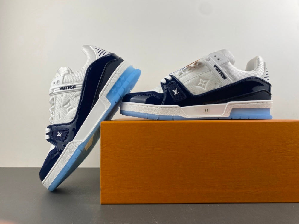Louis Vuitton LV Trainer White/Dark Blue.