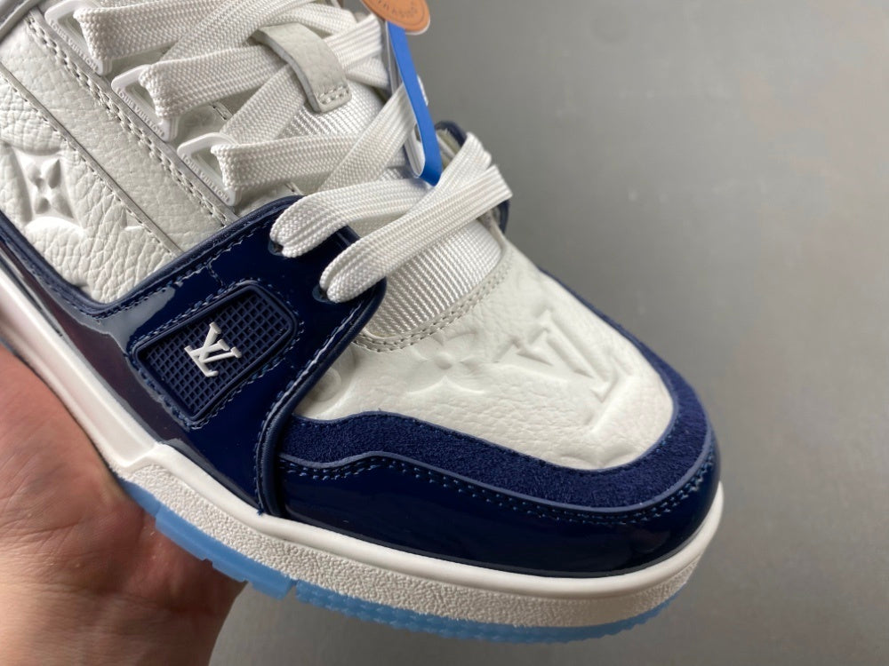 Louis Vuitton LV Trainer White/Dark Blue.