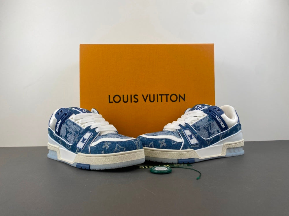 Louis Vuitton Trainer Blue Denim.