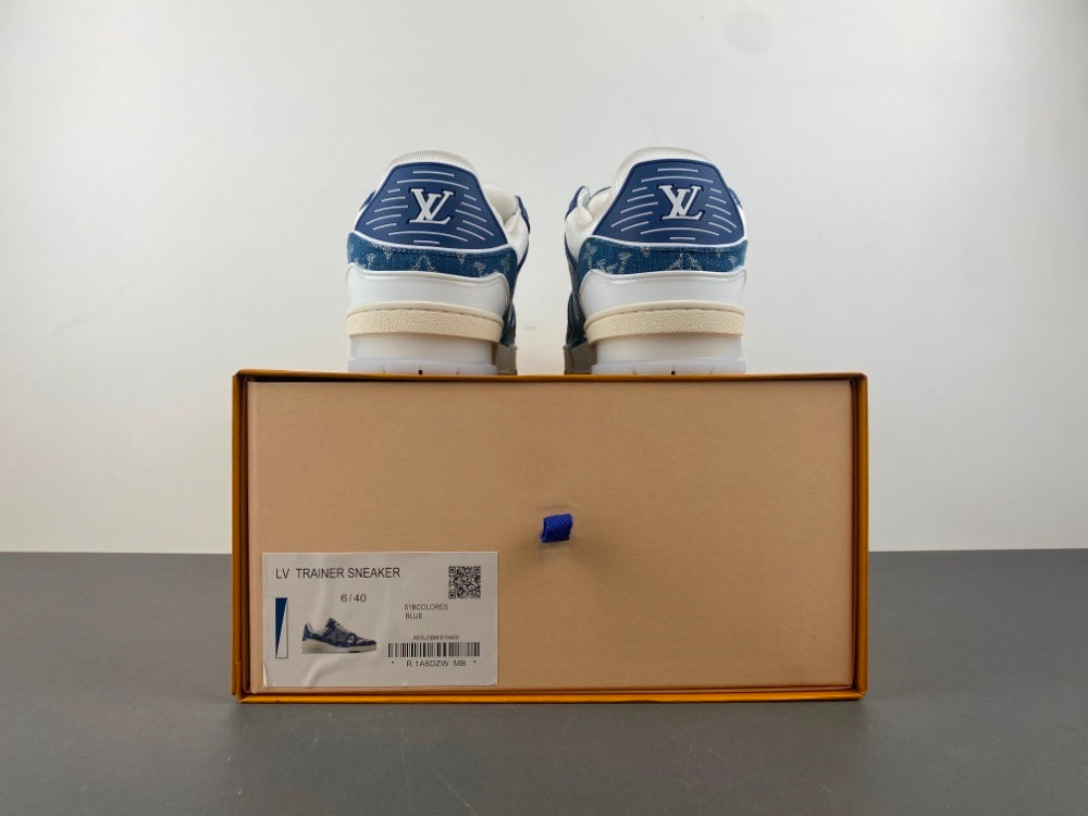 Louis Vuitton Trainer Blue Denim.