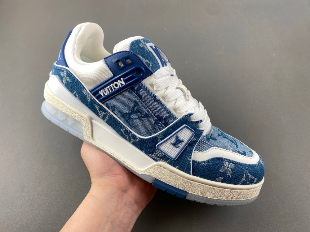 Louis Vuitton Trainer Blue Denim.
