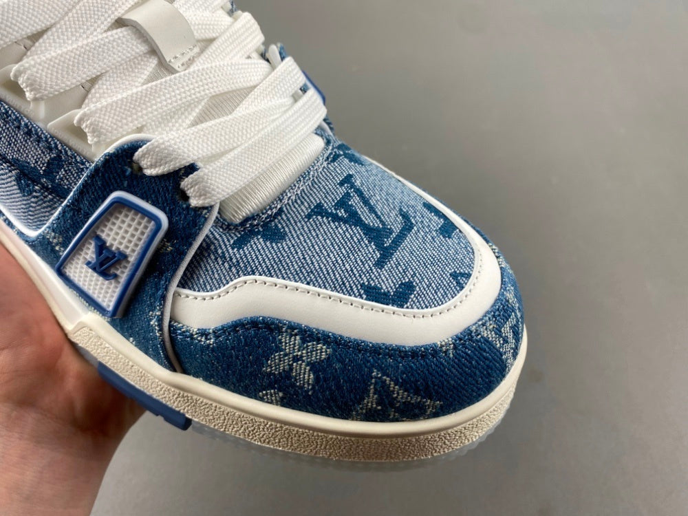 Louis Vuitton Trainer Blue Denim.