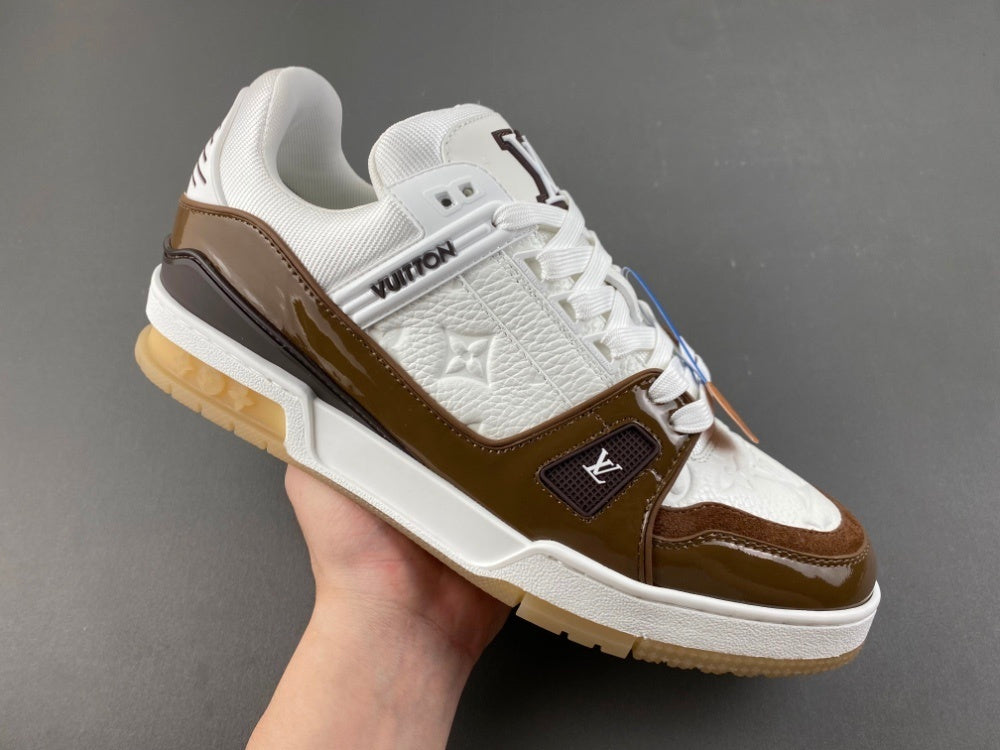 Louis Vuitton LV Trainer White Mocha.