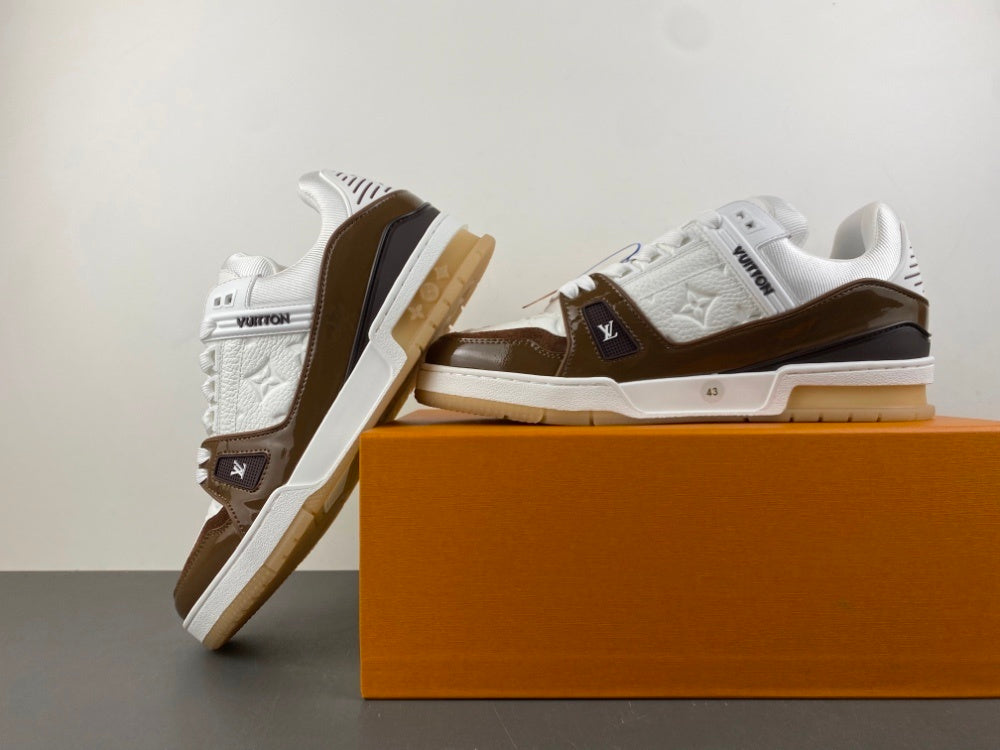 Louis Vuitton LV Trainer White Mocha.