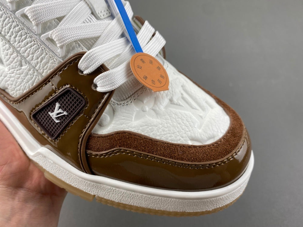 Louis Vuitton LV Trainer White Mocha.