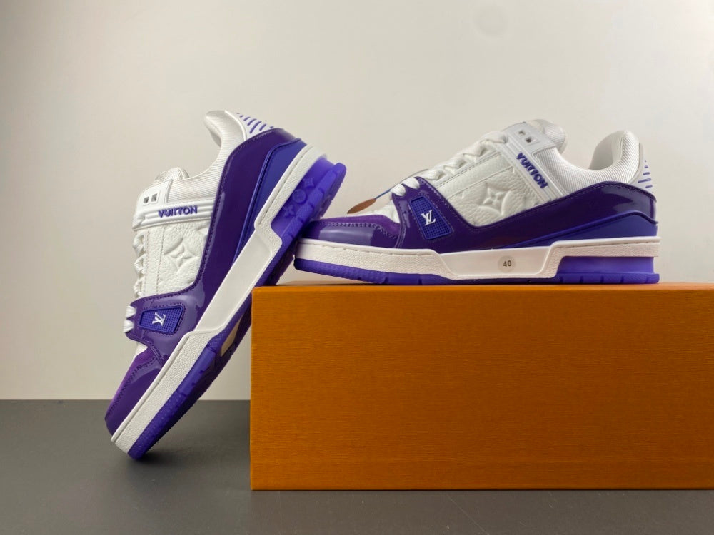 Louis Vuitton LV Trainer White/Purple.