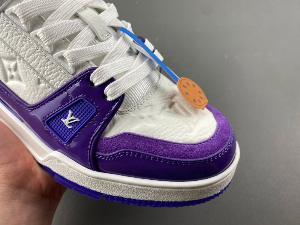 Louis Vuitton LV Trainer White/Purple.