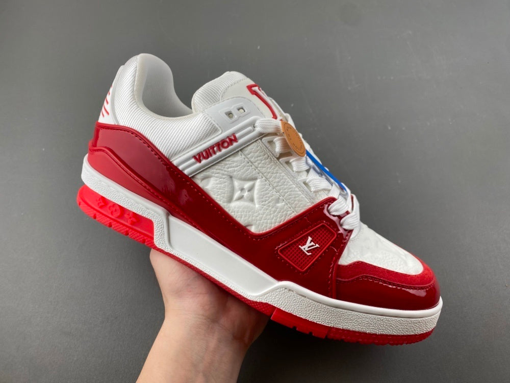 Louis Vuitton LV Trainer White/Red.