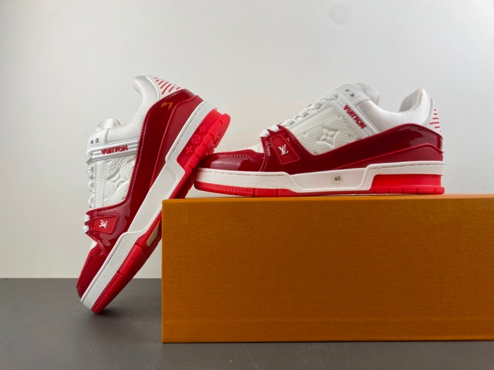 Louis Vuitton LV Trainer White/Red.
